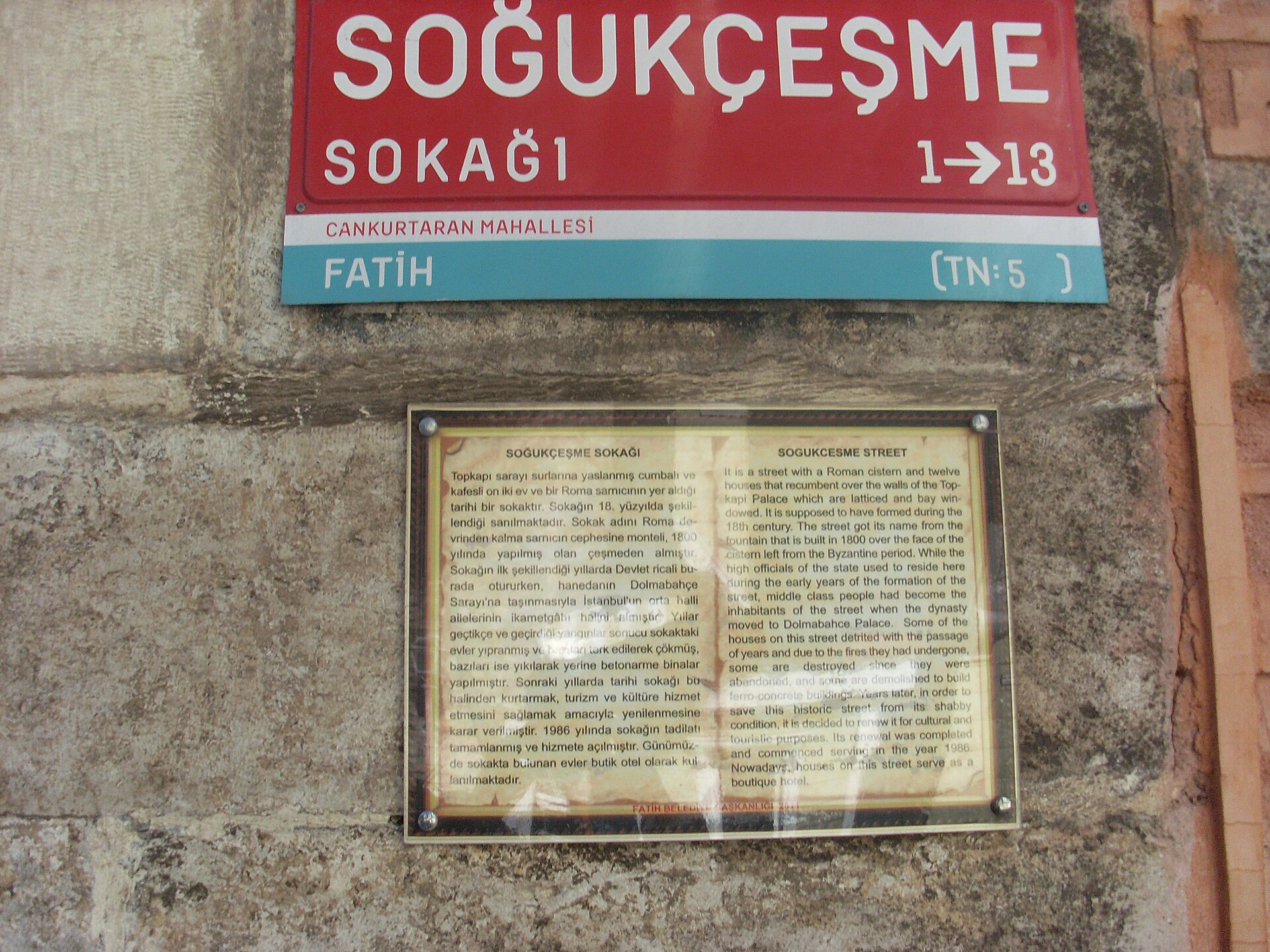 Soğukçeşme Street